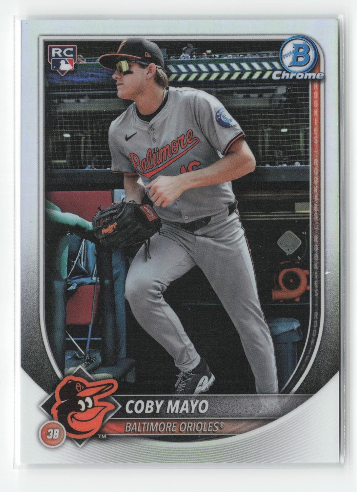 Coby Mayo 2025 Bowman Chrome #83 SP Image Variation