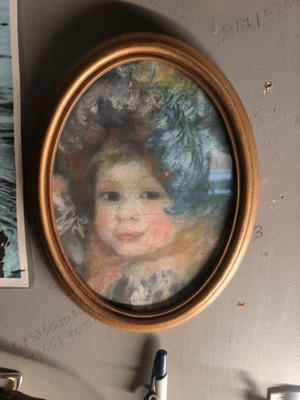Vintage Die Miniaturwelt von Peter Bates Nr. 49 kleines Mädchen von Pierre Renoir
