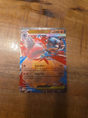 Mega-Lucario EX 077/132 MEG Mega Entwicklungen Deutsch NM *Double Rare Pokémon 