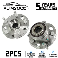 Set (2) Front Wheel Bearing Hub Kit For 10-17 Lacrosse Regal Cts Xts Equinox Xts