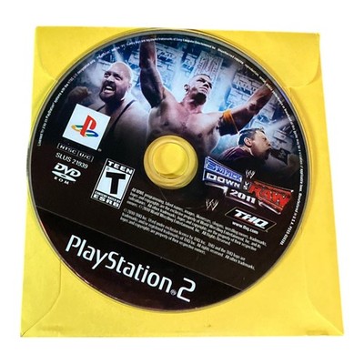 Sony PlayStation 2 PS2 Disc Only TESTED WWE SmackDown vs. Raw 2011 BL