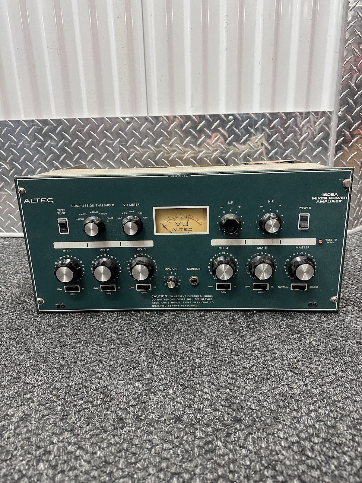ALTEC  1608A Mixer Powe Amplifier .  Vintage. Untested