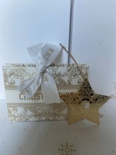 Christian Dior Holiday Ornament Gold 3D Star BAG gift set girl VIP birthday NEW