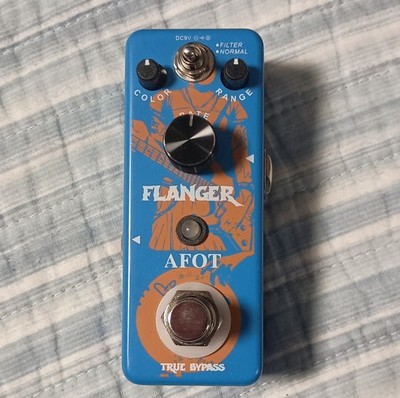 AFOT Flanger Mini Analog Guitar Effects Pedal True Bypass for Electric Guitar