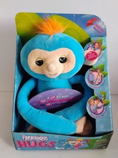 NEW Fingerlings Hugs Boris Blue Monkey Interactive Plush