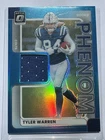 2025 Donruss Optic Tyler Warren Neon Blue (RAW)