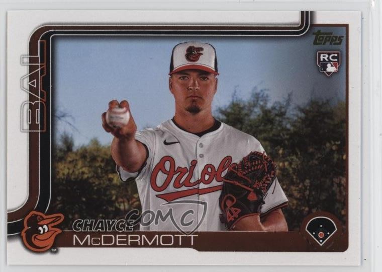 2025 Topps Series 1 Golden Mirror Image Variation SSP Chayce McDermott #32 0ok8