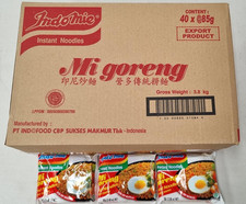 Mi Goreng Instant Stir Fry Noodles, Halal Certified, Original Flavor (Pack of 40