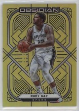 2020-21 Panini Obsidian Electric Etch Yellow Flood Rudy Gay #26 0q3