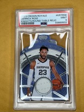 2023-24 Crown Royale Derrick Rose Knights of the Round Table Jersey PSA 9 MINT