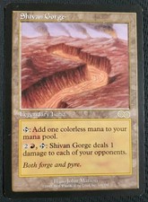 MTG *Shivan Gorge X1* (HP) Urza's Saga Magic The Gathering 