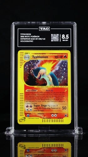 ✨ Pokemon Typhlosion Expedition Holo Rare #28 TAG 8.5 ✨ PSA