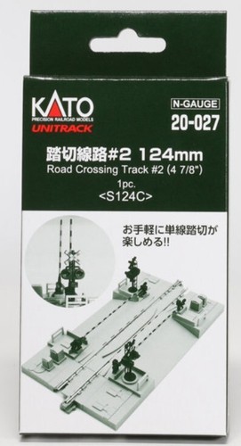 Kato 20-027 N- Scale Road Crossing Track #2 S124C 124mm (4 7/8') from Japan 1Pic - Picture 5 of 13