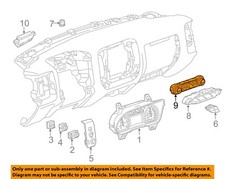 GM OEM 17-19 Sierra 1500 Cluster Switches-Heater Control 84258729