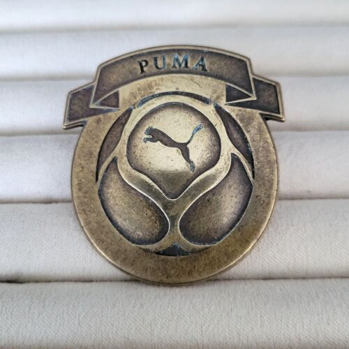 Puma Schuhe Schuhe Logo Metall Pin Kupfer Farbe springende Katze - Bild 1 von 6