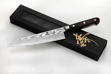 Zhen 67 Layers Damascus VG-10 Japanese steel Gyuto chef knife, 8-inch vs shun