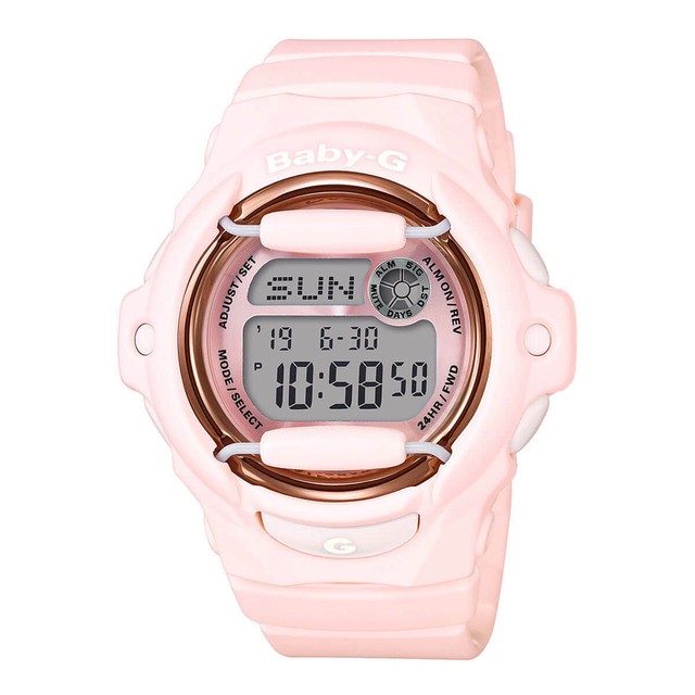 baby pink casio watch