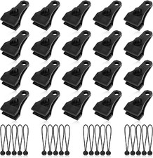 20Pcs Reusable Tarp Tent Clips Locking Awning Clamp Heavy Duty Tarpaulin Clip