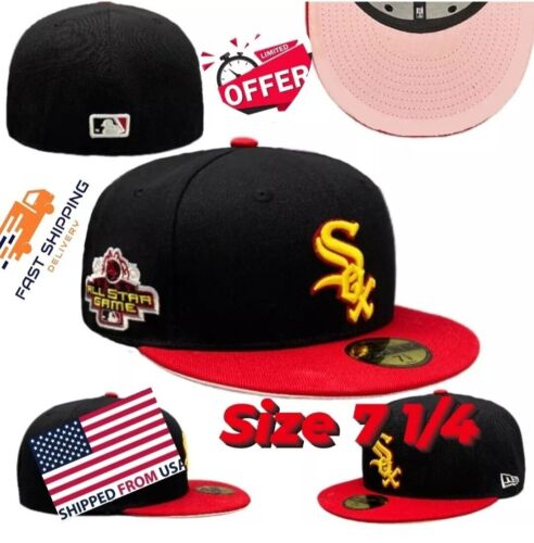 MLB Chicago White sox 59Fifty Men's Size 7 1/4 Fitted New Era hat cap