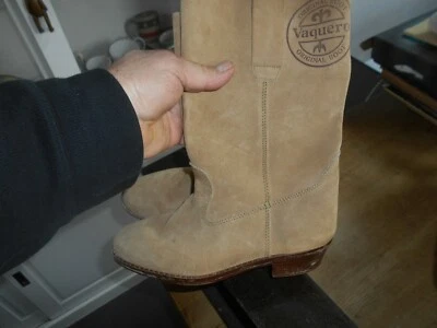 Belles BOTTINES femme VAQUERO DAIM BEIGE T 40 BE A 20€ ACH IMM COUNTRY AFFAIRE - Photo 1/4