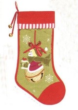 Quilted Snowman Christmas Stocking