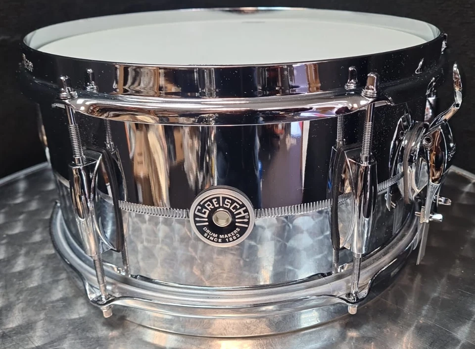 Gretsch Snare Drum  USA 12x6" Zoll Chrome over Steel Brooklyn USA / Stahl - Bild 2 von 4