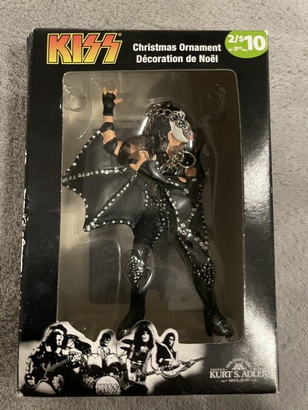 2010 Kurt S Adler Live Nation KISS Christmas Ornament Gene Simmons Demon NOS NIB