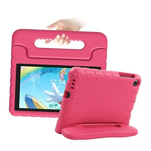 Kids Case for Onn 7 Tablet (2022) Kids 7 Inch Android Tablet Case with Hot Pink