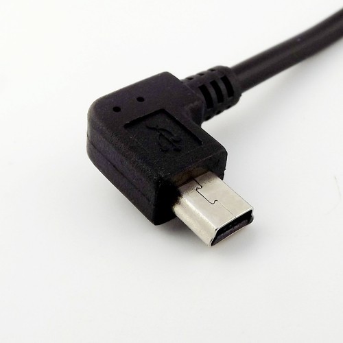 10x Mini USB 5 Pin Female To Male Right Angle Extension Data Adapter Cable Cord - Picture 4 of 6