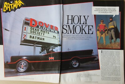 Original CSC 1989 magazine article: BATMOBILE, Batman & Robin 1960s car ...