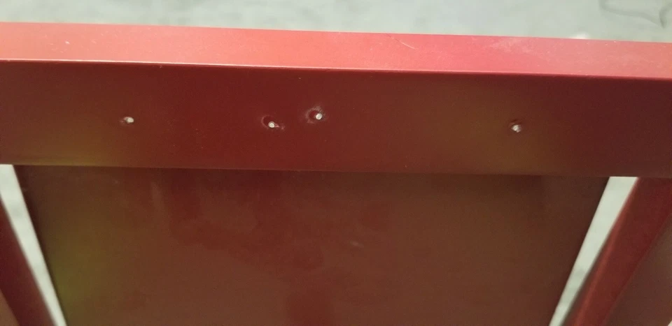 GAFAS DE SOL SALVATORE FERRAGAMO ACERO INOXIDABLE ROJO MADERA SOPORTE DE EXHIBICIÓN ESPEJO Foto 3 de 3