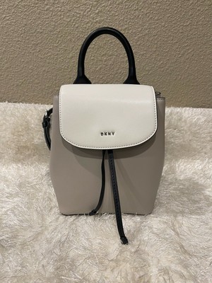 dkny lex leather backpack