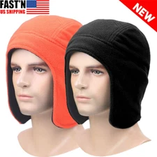Men/Women Beanie Winter Beanie Cap Thermal Warm Fleece Aviator Ear Flaps Ski Hat