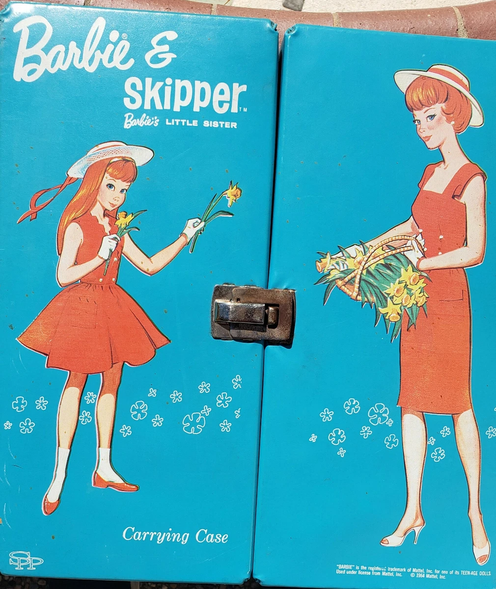 1964 barbie and skipper carrying case hotsell
