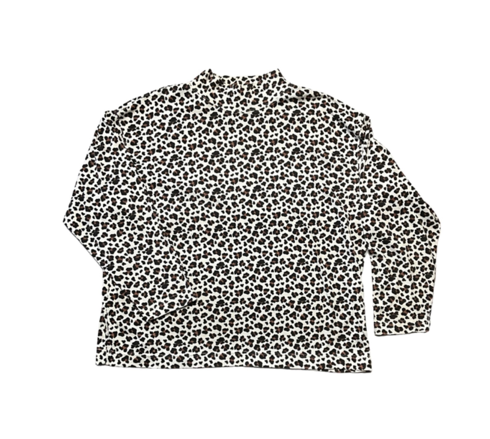 Basic Editions Plus Sized  Vintage White Cheetah … - image 1