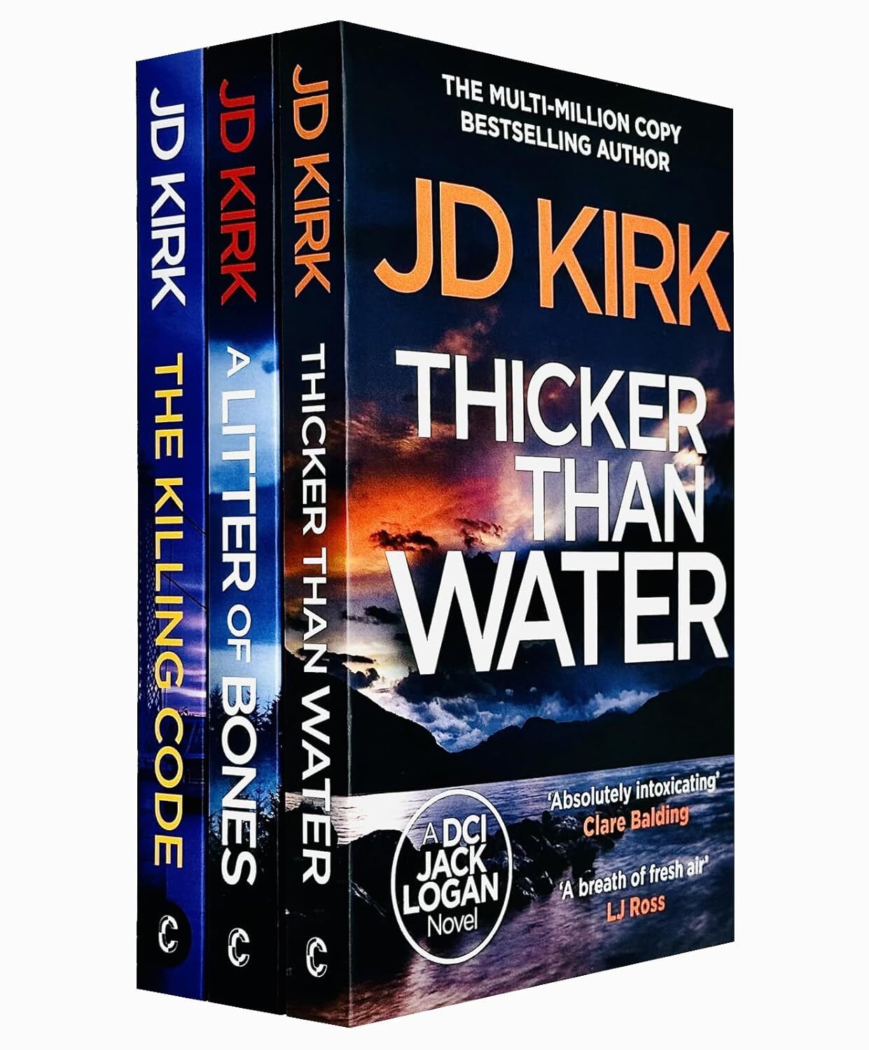 DCI Logan Crime Thrillers 3 Books Collection Set By JD Kirk (Thicker T | JD Kirk