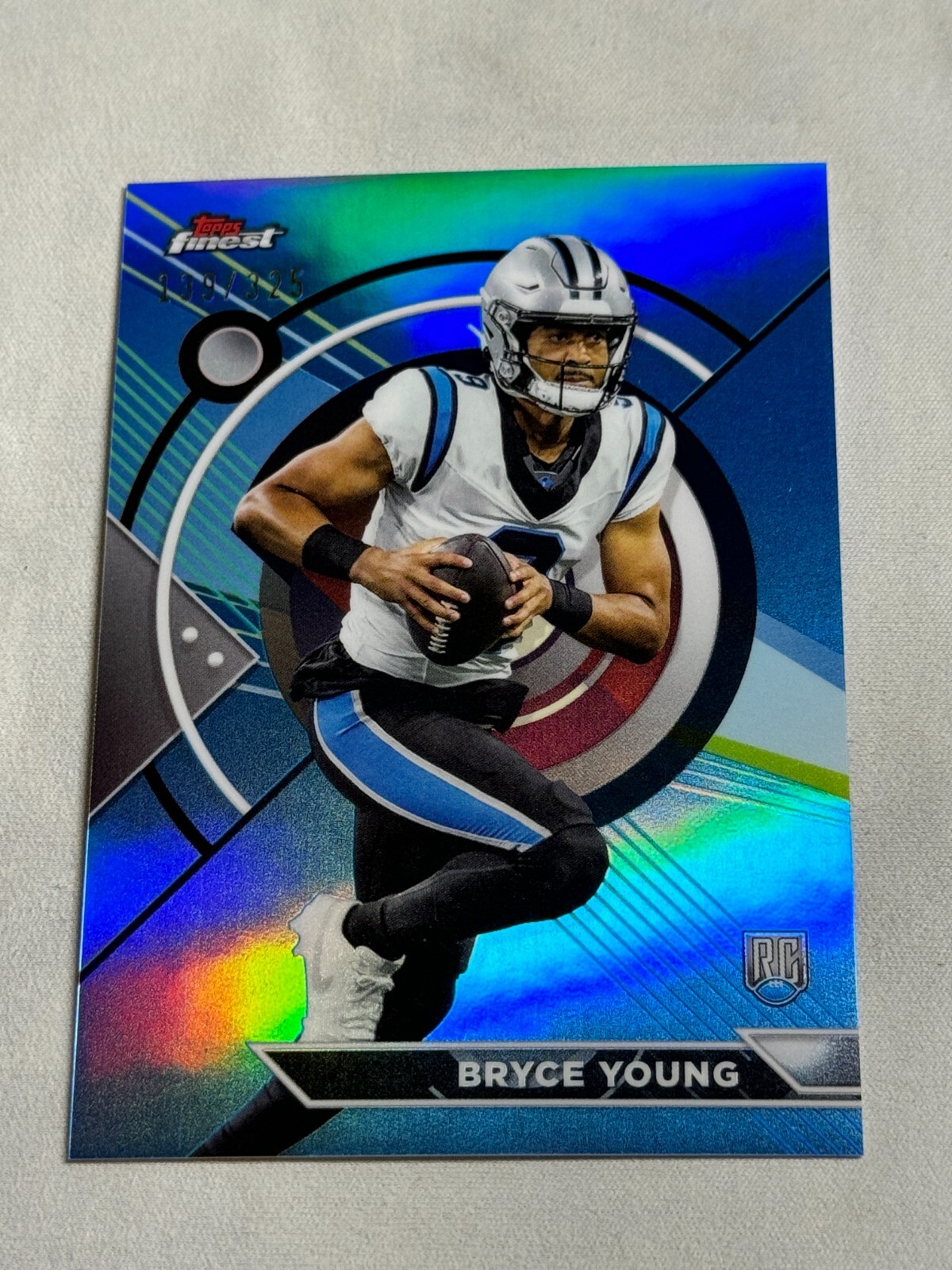 2023 Topps Composite Sky Blue Refractor Bryce Young Rookie RC /325 #158 Panthers