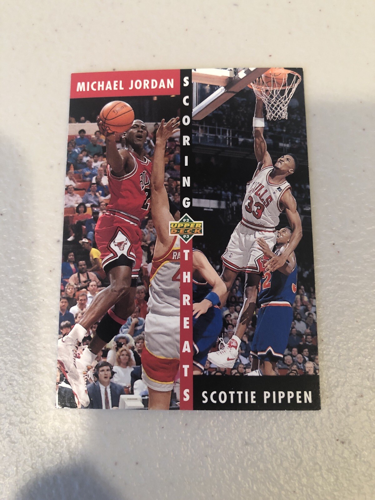1992 UD Upper Deck Michael Jordan Scottie Pippen #62 - CHICAGO BULLS