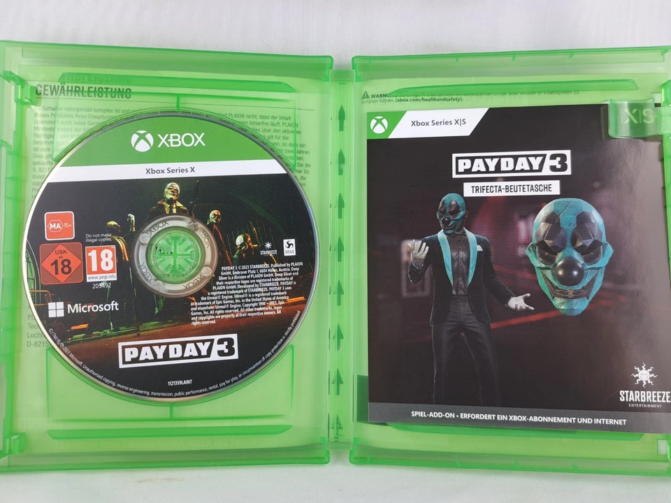 Xbox One / Series X Payday 3 Day One Edition Microsoft XboxOne OVP, Foto 3 von 3