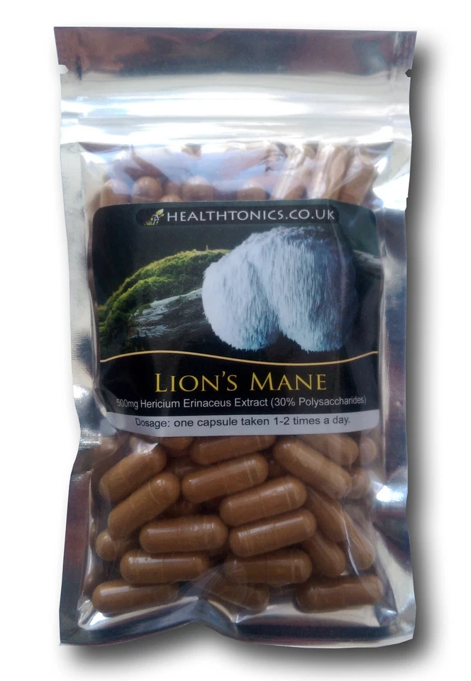 HEALTHTONICS Lions Mane Mushroom Extract (10:1 equivalent to 4,000mg ), Vegetarian Capsules