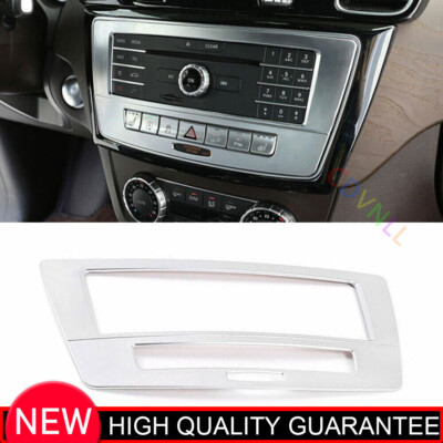 For Benz GLE GLS 2016-17-2019 Matte Silver Console Volume Button Frame Trim 1PCS
