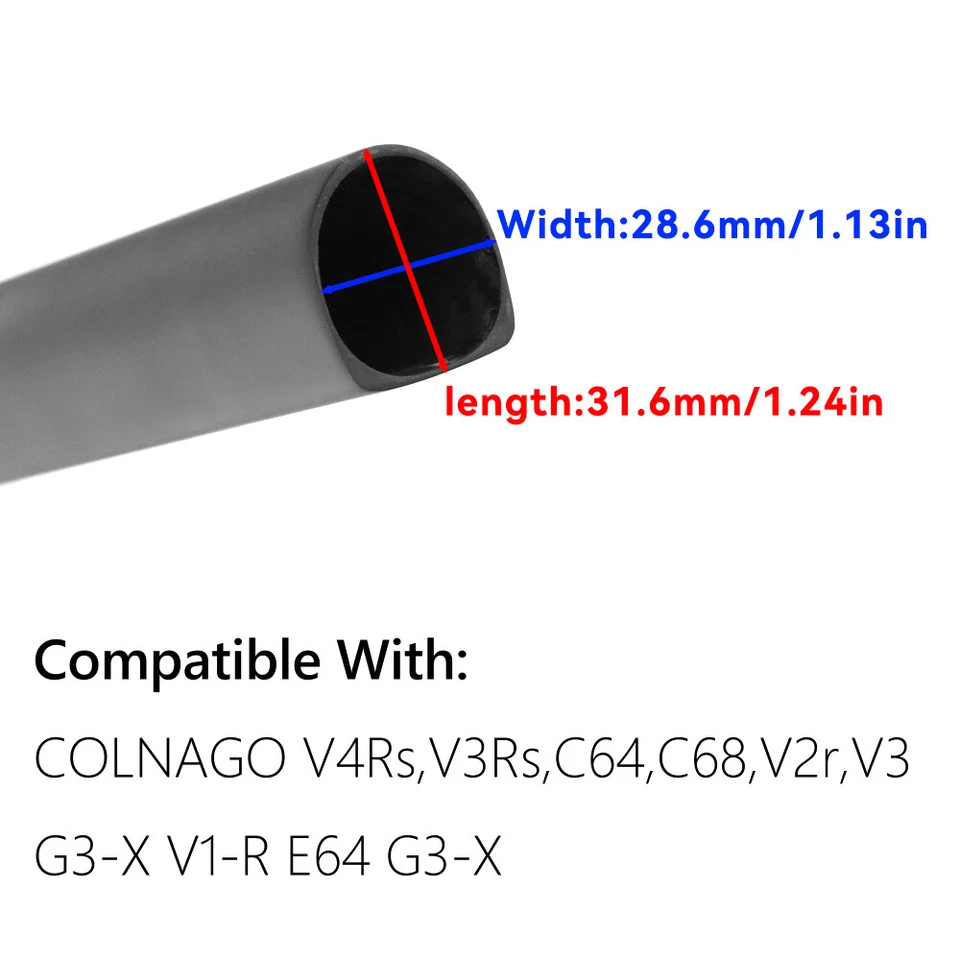 Tija de sillín mate de fibra de carbono para colnago V4Rs V3Rs C64 C68 V2r V3 G3-X V1-R E64 Foto 2 de 4