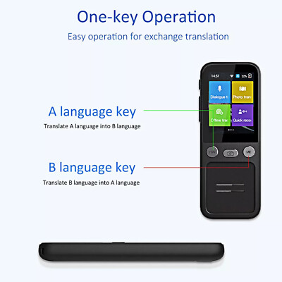Voice Language Translator 138 Online Languages 14 Offline Translation Device new