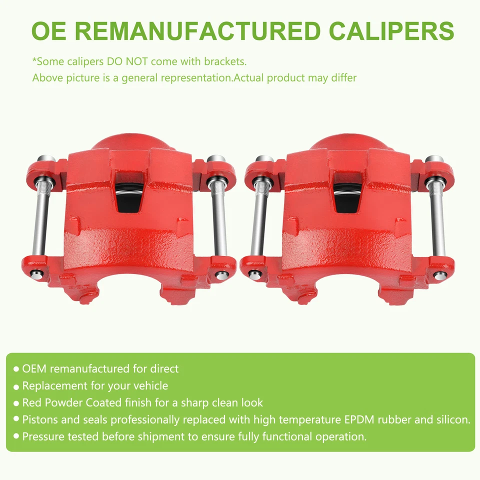 Pinzas de freno delanteras 2 piezas para camioneta Chevrolet S10 1983-2003 2x2 Foto 2 de 4