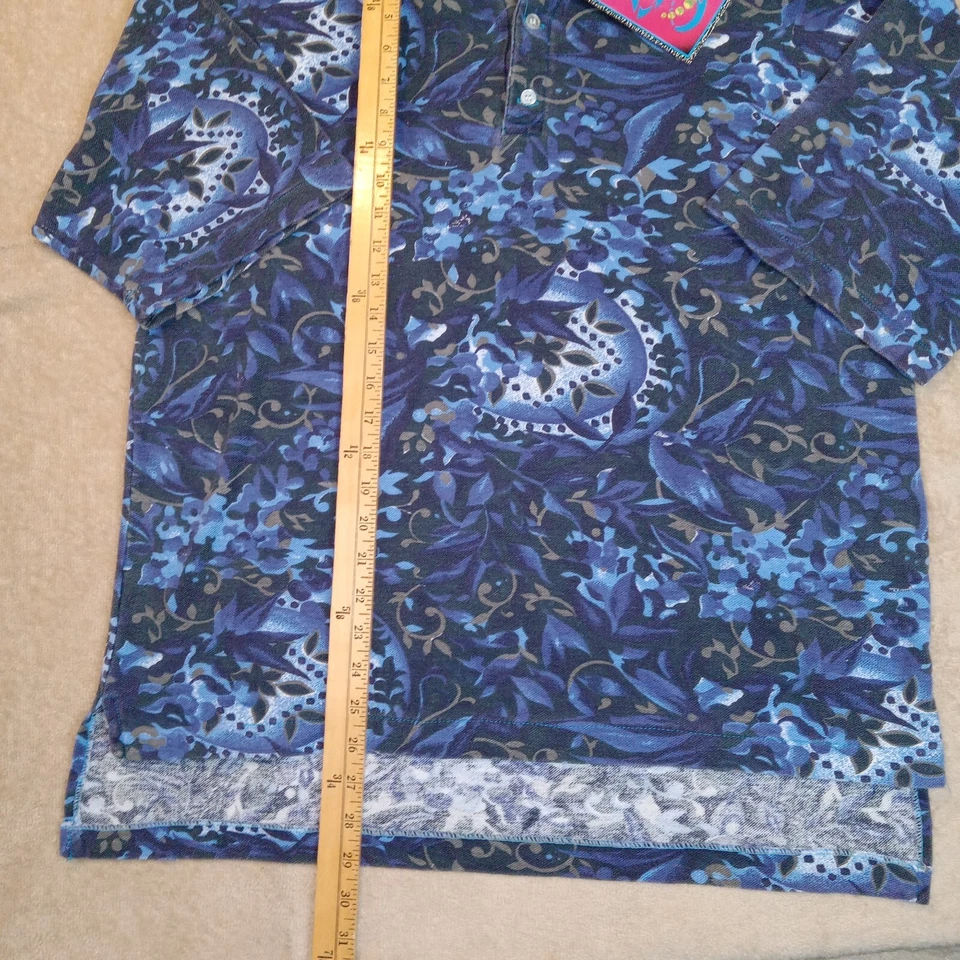 Santana Men's "NWT" Polo Shirt Medium Blue - Image 3 of 4