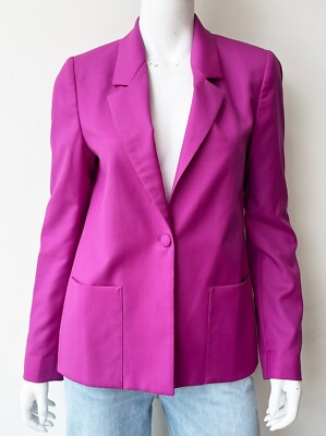 RtA Sasha Jacket Blazer Magenta Pink Purple Size Medium Wool