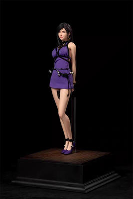 ACG studio FF Tifa Lockhart 1/6 figure with smiling&‌tear Head two