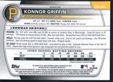 2024 Bowman Draft - Chrome Prospect Autographs Konnor Griffin CHASE PACK!! - Image 2