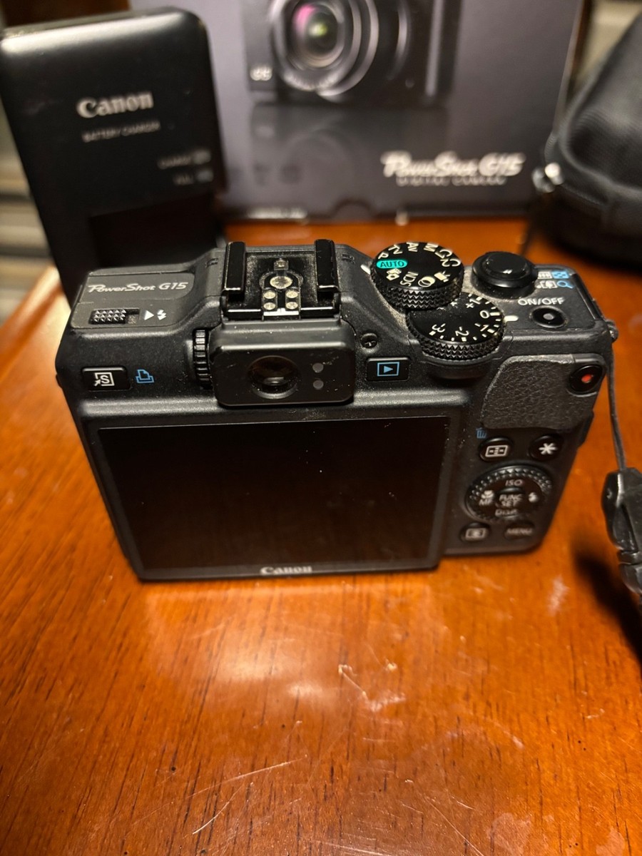 【美品】キヤノン PowerShot G15 Canon PowerShot G15 12.1MP Digital Camera - Black for sale online