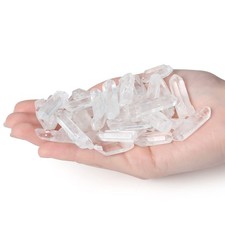 DUQGUHO Natural Clear Quartz Crystal Points Raw Bulk 0.45lb Irregular Stones